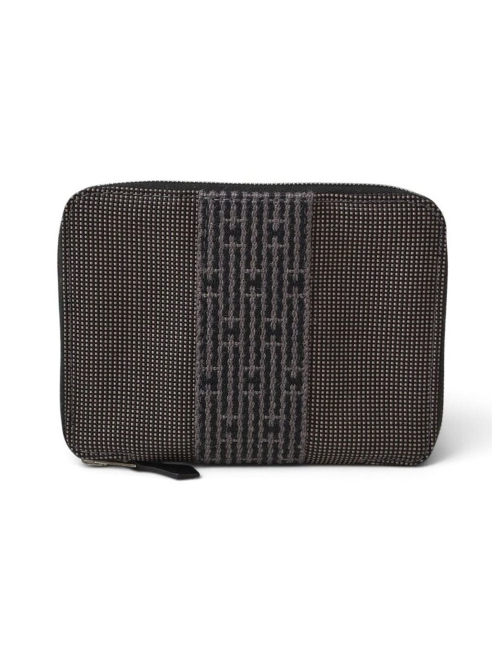 Hermes Wallet Mini Her Line Perth PM Coin Purse Canvas Gray